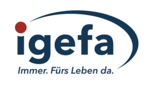 Sponsorenlogo igefa – Immer. Fürs Leben da.